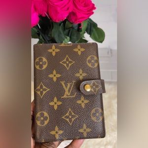🚨SOLD 💎 LOUIS VUITTON Monogram PM Agenda Cover Passport Holder Wallet